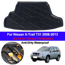Car Rear Boot Cargo Liner Tray Trunk Luggage Floor Mats Carpets Pad For Nissan X-Trail XTrail 2008 -2013 2009 2010 2011 2012 2024 - buy cheap