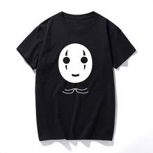 Мужская безликая футболка с мультяшным рисунком, Женская Эстетическая Футболка Harajuku Tumblr Kawaii, хлопковая футболка с коротким рукавом размера плюс, уличная футболка для женщин 2024 - купить недорого