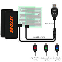 Cubiertas de manillar de calefacción eléctrica para motocicleta, calentador de manillar con Control de interruptor, carga USB, para Scooter, 2 uds. 2024 - compra barato