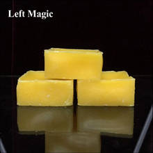 Bloco de cera mágica de tamanho grande (45g, amarelo/branco disponível) usado para fio invisível de mágica flutuante, acessórios de truque, adereços 2024 - compre barato