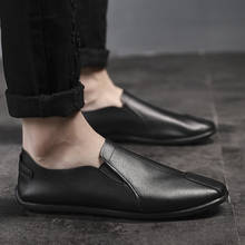 Zapatos informales para Hombre mocasines planos de cuero, calzado de estilo británico, baratos 2024 - compra barato