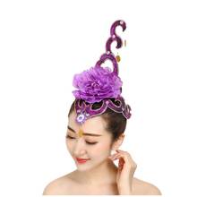 Headdress Latin Dance Performing Headpiece Yangko Competition Accessories 2024 - buy cheap