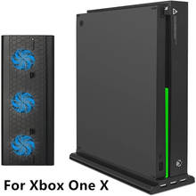 Estante de refrigeración Vertical para Xbox One X, Base para consola de juegos, con 3 puertos USB, cargador HUB 2024 - compra barato