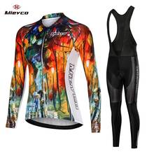 Mieyco Long Sleeves Pro Bib Cycling Set Breathable MTB Bicycle Cycling Clothing Set Women Bike Clothes Maillot Ropa Ciclismo 2024 - buy cheap