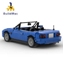 Buildmoc carro técnico criativo cidade roadster blocos de construção supercar brinquedos veículos conjunto diy educacional crianças menino presente 2024 - compre barato