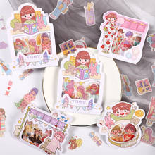 Cute Japanese girl hand account Decorative DIY Cartoon Sticker Pvc  Stickers Diary Sticker Scrapbook Decoration Stationery 2024 - buy cheap