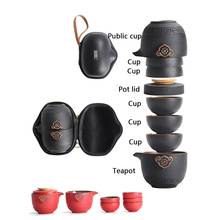 High grade Chinese Tea Travel Tea Set Kung Fu TeaSet Ceramic Portable Teapot Porcelain Teaset Gaiwan Tea Cups of Tea Ceremony 2024 - buy cheap