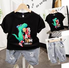 Children's Clothing 2021 Summer New Boys Girls T-Shirts And Pants Sports Suit Casual Baby Boy Girl Set Kids Clothes 2-6Years 2024 - buy cheap