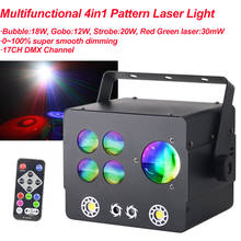 High Bright DJ Laser Disco Light 4in1 LED Scan Strobe Laser DMX Professional Party Show Club Holiday Home Bar Stage Lighting 2024 - buy cheap