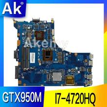 AK ROG GL552JX Laptop motherboard for ASUS GL552JX GL552J GL552 GL552JK ZX50J Test original mainboard I7-4720HQ GTX950M  2024 - buy cheap