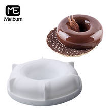 Meibum moldes de silicone para confeitaria, forma de bolo em formato de rosquinha, mousses francês, forma de sobremesa, muffin, assadeira, ferramentas de decoração de bolo 2024 - compre barato