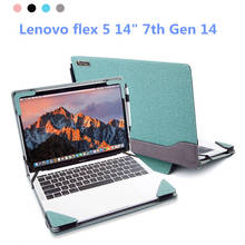 Новинка 2021, чехол для ноутбука Lenovo flex 5 14 "7-го поколения 14, чехол для ноутбука, Защитная Кожаная сумка с подставкой 2024 - купить недорого