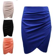 New Split Vintage Mini Bodycon Skirt High Waist Women Pencil Skirt Solid Elegant Lady OL Office Skirts For Female XS-XXL 2024 - buy cheap