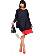 2020 new arrival autumn women o-neck long sleeve knee-length dress 2024 - buy cheap