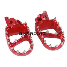 Motorcycle Aluminum FootRest Footpegs Pedals For HONDA CR125 250R CRF250R CRF250X CRF450R CRF450RX CRF450X CRF250L 2024 - compra barato