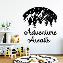 Modern mountain Home Decorations Pvc Decal Removable Wall Sticker Home Party Decor Wallpaper 2024 - buy cheap