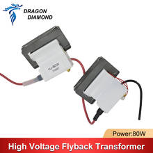 Transformador Flyback de alto voltaje DRAGON DIAMOND 80W para máquina cortadora de grabado láser CO2 de 80W 2024 - compra barato