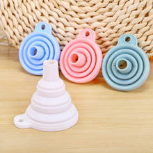 A2486 Folding Mini Telescopic Funnel Household Silicone Oil Spills Kitchen Small 2024 - buy cheap