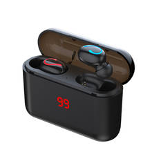 HBQ Q32 Беспроводные Bluetooth 5,0 наушники TWS handsfree наушники спортивные музыкальные наушники игровые гарнитуры внешний аккумулятор 2024 - купить недорого