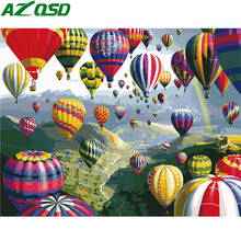 AZQSD Oil Painting By Numbers Balloon DIY On Canvas Set Decor For Home Painting By Numbers Landscape Handpainted Gift 2024 - buy cheap
