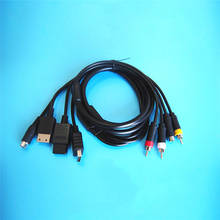 1,8 м AV-S RCA видео аудио кабель для Sega Saturn SS DC для PS1 PS2 для SNES N64 для NGC для SFC игровой консоли Сменный кабель 2024 - купить недорого