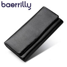 Fashion Genuine Leather Women Wallet Long Wallets Female Leather Womens Purses Leather Coin Pocket Ladies Purse With Phone Case  2024 - buy cheap