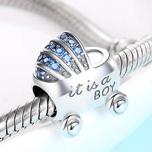 100% 925 Sterling Silver Boy Baby Carriage Charms Fit Original European Bracelets Pendant Jewelry Making for Wife Mom Gifts 2020 2024 - buy cheap