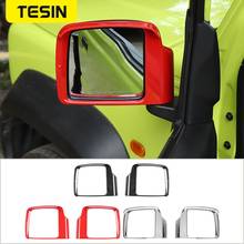 TESIN Car Exterior Rearview Mirror Rain Eyebrow Decoration Frame Cover Stickers for Suzuki Jimny 2019-2020 Accessories 2024 - buy cheap