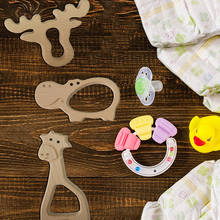 Wood Teether Cartoon Animal Shape Wooden Baby Teether Toy Safe Newborn Kids Teething Toys Baby Shower Rattle 2024 - buy cheap
