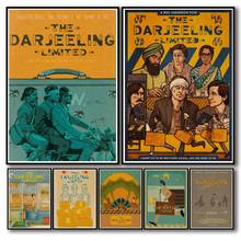 23 Designs Wes Anderson Movie The Darjeeling Limited Kraftpaper Poster Home Decal Art Painting Wall Sticker for Coffee House Bar 2024 - buy cheap