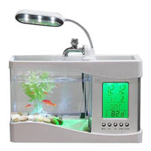 Luminária led para aquário, luz branca, para aquário pequeno, tanque de peixes 2024 - compre barato