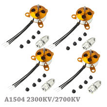 Micro motor sem escova, a1504, 2300kv/2700kv 2-3s, 9g, para mini multicopter/asa fixa, avião de brinquedo 2024 - compre barato