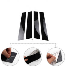 6/8pcs Car Window Center Pillar Stickers Trim External Pillar Decoration Films Car-styling for Volkswagen VW New Magotan/Sagitar 2024 - buy cheap