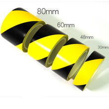 33m Yellow black warning tape Marking Safety Soft PVC Strong Adhesive Grip tape For Factory Warehouse Stairs warning stickers 2024 - buy cheap