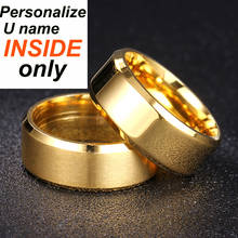 Mangosky personalizado anéis carve u nome dentro do vintage 316l anel de aço inoxidável para homem e mulher nunca desaparecer 2024 - compre barato