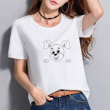 BGtomato cute rabbit tshirt funny cartoon shirts women casual summer top tees women 2024 - buy cheap