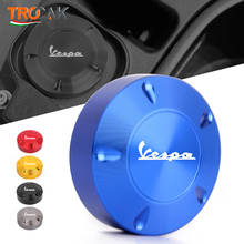 2020 novo para vespa gts 300 250 sprint px lx primavera 150 125 250 motocicleta cnc tanque de combustível gás enchimento tampa óleo acessórios capa 2024 - compre barato