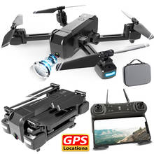 Drone kf607 gps rc quadcopter dobrável, 4k 5g wifi fpv 1080p ângulo amplo, câmera dupla hd, aeronave de voo, brinquedo ao ar livre helicóptero, presente 2024 - compre barato