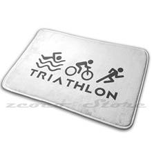 Alfombra para triatlón, accesorio para carreras, triatlón, absorción de agua, sin salida de escape, triatlón, bicicleta 2024 - compra barato