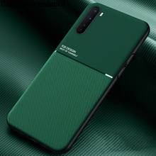 Funda de armadura para Oneplus Nord, cubierta suave de placa magnética de coche de lujo para One Plus 7 7 8T Pro Oneplus 7t, fundas de teléfono de cuero PU 2024 - compra barato