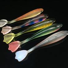 New 5pcs/lot Soft Wobblers Fish Lure Silicone Double Swimbaits isca Artificial Carp Fishing Bait Accessories 2024 - buy cheap