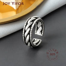 925 Sterling Silver Smooth Rings For Women strips round fine Jewelry Beautiful Finger Open Rings For Party Birthday Gift 2024 - buy cheap