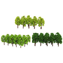 60Pcs Model Tree Landscape Scenery 1:150 Scale Green Mini Model Tree Diorama 2024 - buy cheap