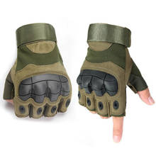 Army Men's tactical gloves  Military Shooting Paintball Airsoft Bike Motocross Combat Knuckle Hard Half Finger Gloves 2024 - buy cheap