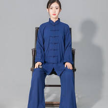 Ushine taichi uniforme de algodão 6 cores roupas de alta qualidade wushu kung fu para crianças adulto roupas de artes marciais asas chun terno 2024 - compre barato