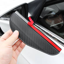 Carbon Fiber Look Car Rear view Mirror sticker rain eyebrow for Volvo xc60 xc90 xc70 s40 s60 s80 v40 v50 v60 v70 accessories 2024 - buy cheap