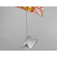 Metal Clip Cake Food Store Price Card Display Table Memo Note Clip Stand Stainless Steel Label Holder Stand Tag Ticket Sign Clip 2024 - buy cheap