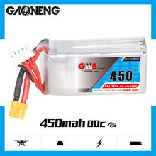 Gaoneng GNB 450mAh 14.8V 4S 80C/160C Lipo battery with XT30 XT60 or JST Plug for FPV Racing Drone RC Quadcopter Helicopter parts 2024 - buy cheap