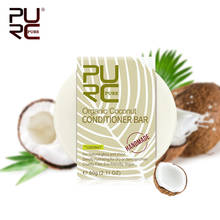 11.11 PURC Organic Hair Coconut Conditioner Bar Handmade Solid Hair Conditioner Soap Deeply Hydrating for Dry/Damaged Hair Care 2024 - buy cheap