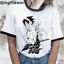 Shaman King summer top men tumblr japanese graphic tees print 2021 t shirt top tees aesthetic couple clothes 2024 - buy cheap